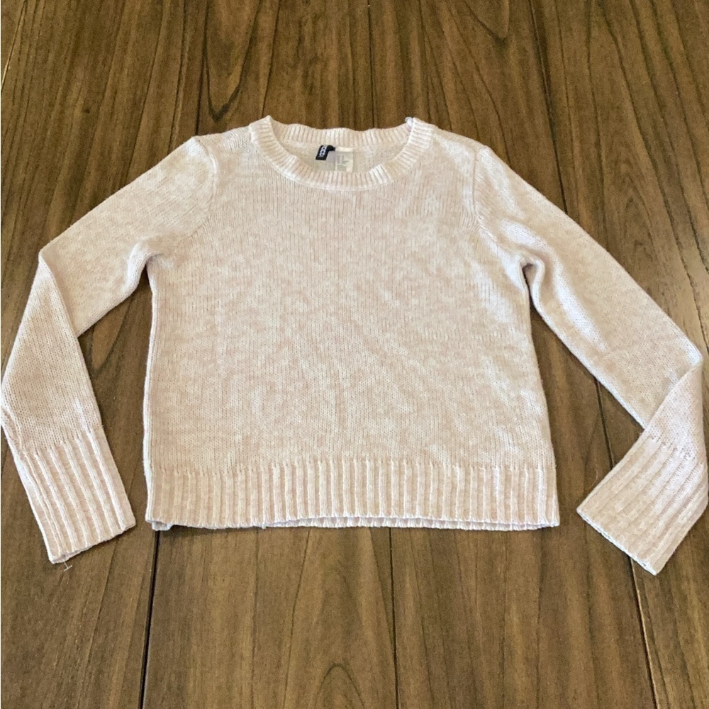 Divided Classic Crew Neck Sweater size xs pink beige knit
